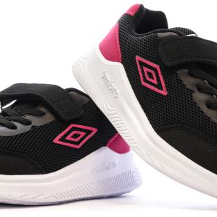 Baskets fille Umbro Nateo Noir/Rose – Style et confort sportif vue 7