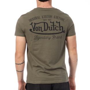 T-Shirt Vert Homme Von Dutch ARTS vue 0