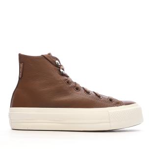 Baskets Marrons Femme Converse All Star Lift Platform vue 2