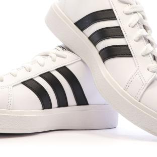 Baskets Blanches/Noires Femme Adidas Grand Court Base 2.0 vue 7