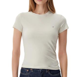 T-shirt Beige Femme Tommy Hilfiger Tjw pas cher
