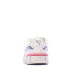 Baskets Blanches/Violette Fille Puma Carina 2.0 Bouncy vue 3