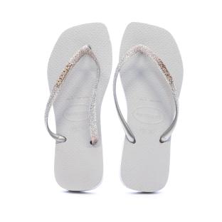 Tongs Grises Femme Havaianas Hav Square Glitter Ice vue 3