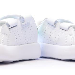 Baskets Blanches/Verte Garçon/Fille bébé Adidas Advantage vue 7