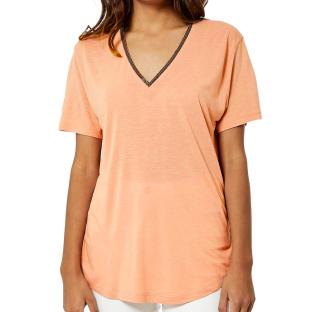 T-shirt Orange Femme Kaporal Jorixe pas cher