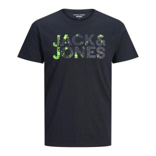 T-shirts Marine/Vert Homme Jack & Jones Plash Corp pas cher