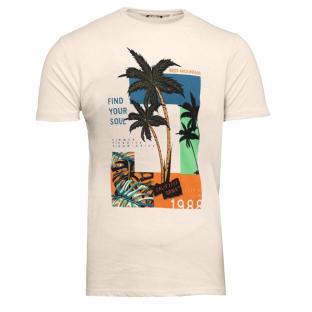 T-shirt Beige Homme Best Mountain 1017 pas cher