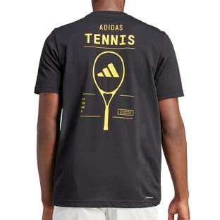 T-Shirt Noir/Jaune Homme Adidas IS2409 vue 2