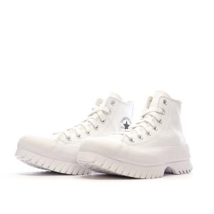 Baskets Blanches Femme Converse All Star Lugged A03705C vue 6