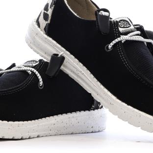 Chaussures Noir Femme Hey Dude Blackleopard vue 0