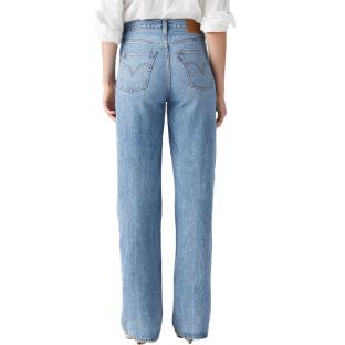 Jean Bleu Clair Femme Levi's Ribcage Wide Leg vue 2