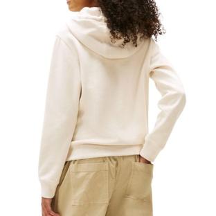 Sweat à Capuche Beige Femme Tommy Hilfiger Flag vue 2