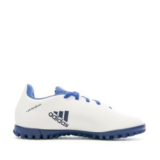 Chaussures de futsal Blanc/Bleu Enfant Adidas X Speedflow.4 vue 2