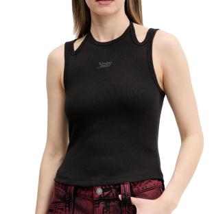 Débardeur Noir Femme Tommy Hilfiger DW0DW20325 pas cher