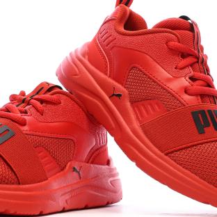 Zapatillas rojas para niño Puma Soft Wired 2 ver 0
