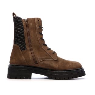 Bottines Marron/Noir Femme Geox Iridea vue 2