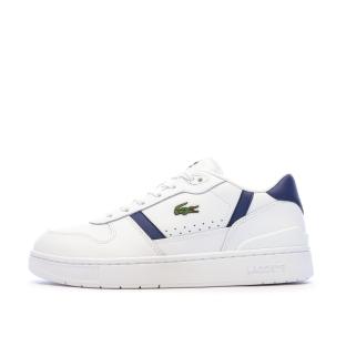 Baskets Blanc/Bleu Homme Lacoste T-clip Set 224 pas cher