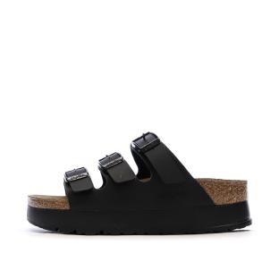 Sandales Noires Femme Birkenstock Arizona Papflex pas cher