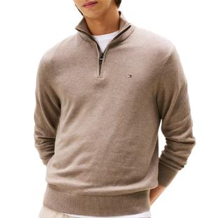 Pull Marron Homme Tommy Hilfiger Pima YBI vue 0