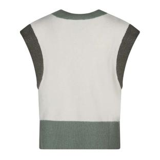 Pull Blanc/Vert FemmeTeddy Smith Silvia vue 0