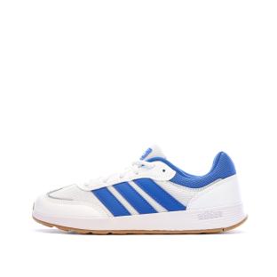 Baskets Blanc/Bleu Garçon Junior Adidas Tensaur Switch vue 0