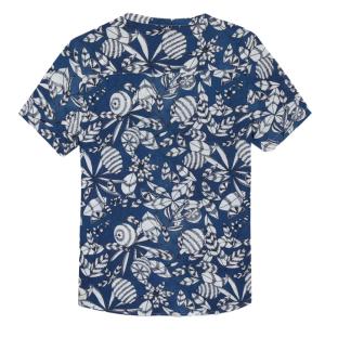 Blouse Marine à Fleurs Femme TBS JANIEMIS vue 2
