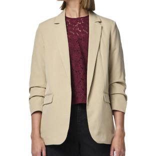 Blazer Beige Femme Pieces Bosella New pas cher