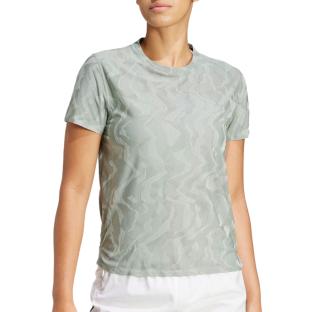 T-Shirt de Sport Vert Femme Adidas CLIMACOOL+ vue 0