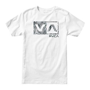 T-shirt Blanc Garçon RVCA Balance Box pas cher