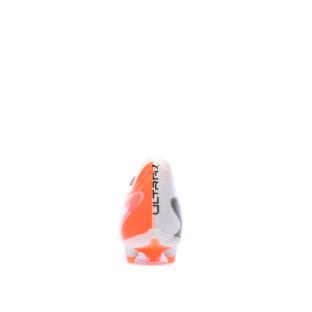 Chaussures de football Blanches/Oranges Homme Puma Ultra 5 Match vue 0