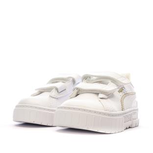 Baskets Blanches Fille Puma Stitching vue 6