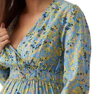Robe D'allaitement Bleu/Jaune Femme Mamalicious Tess vue 3