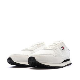 Weiße/marineblaue Herren-Sneaker Tommy Hilfiger Eva Runner Leather Ansicht 0
