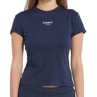 T-shirt Marine Femme Tommy Hilfiger Essential pas cher