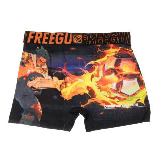 Boxer Noir/Orange à Imprimés Homme Freegun NIN vue 2
