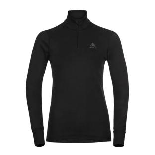 T-shirt Thermique manches longues Noir 1/2 ZIP Femme Odlo ACTIVE WARM ECO pas cher