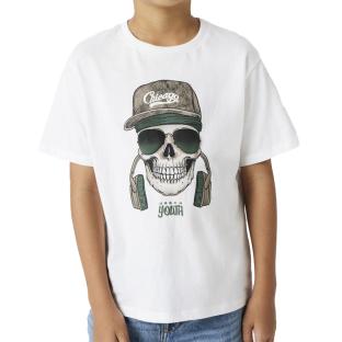 T-shirt Blanc Garçon Name it Rolem pas cher