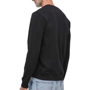 Sweat Noir Homme Guess Brode vue 0