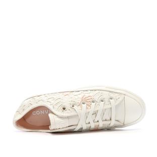 Baskets Ecru/Rose Femme Converse Chuck Taylor All Star vue 4