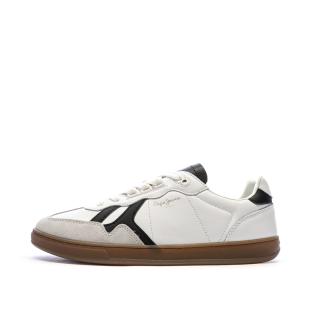 Baskets Blanches/Noires Homme Pepe jeans Ball pas cher