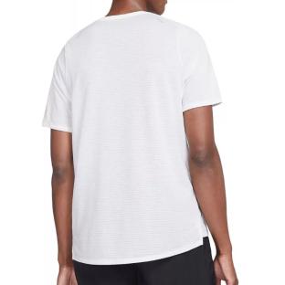T-shirt de Running Blanc Homme Nike Rise 365 vue 2