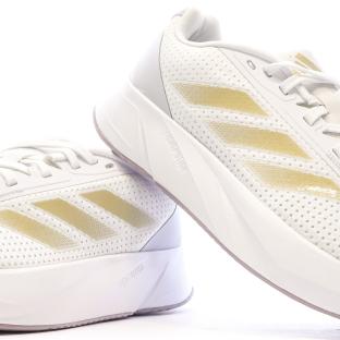 Chaussures de running Blanches/Dorés Femme Adidas Duramo Sl vue 0