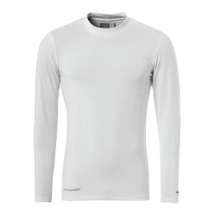 T-shirt Manches Longues Blanches Homme Baselayer UHLSPORT Turtleneck pas cher