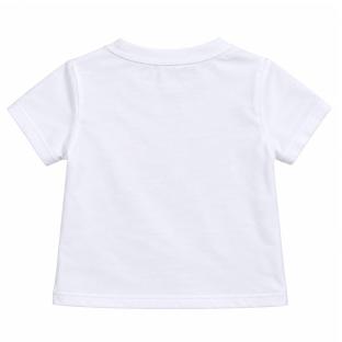 T-Shirt Blanc Garçon P'tit Mome Jard vue 0