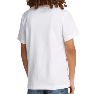 T-Shirt Blanc Garçon Calvin Klein Jeans ChestYAF vue 2