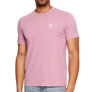 T-Shirt Rose Homme Calvin Klein Jeans Badge 30s pas cher
