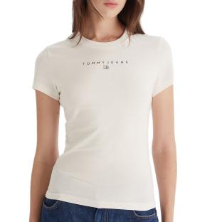 T-Shirt Ecru Femme Tommy Hilfiger DW0DW21550 vue 0