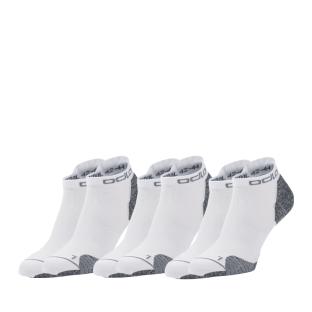 X3 Paires de Chaussettes Blanches Mixte Odlo Run 3 pas cher