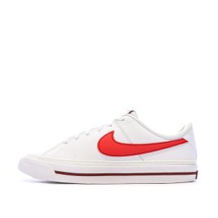 Baskets Blanc/Rouge Femme Nike Court Legacy pas cher