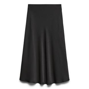 Jupe Longue Satinée Noire Femme Vero Moda Emily vue 0
